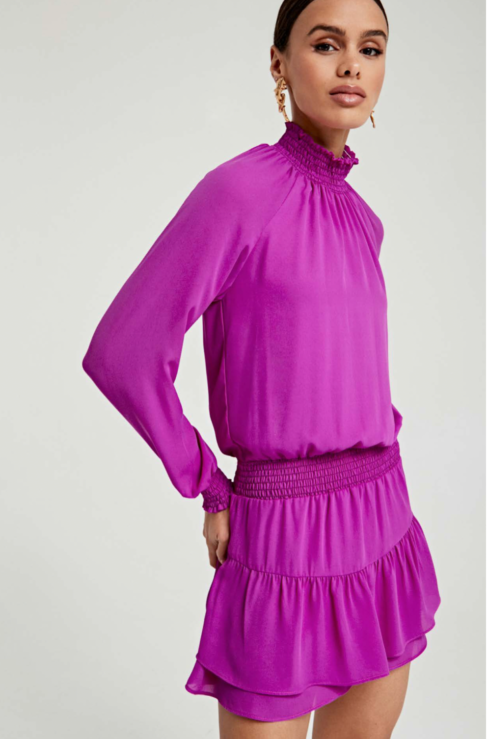 Mock Neck Dress injeanius