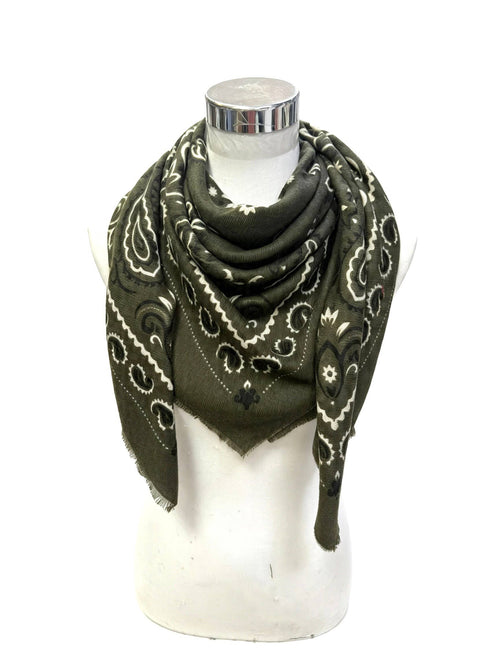Large Woolen Bandana Scarf