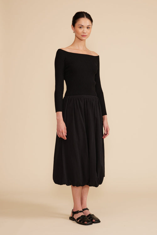 Bubble Midi Skirt