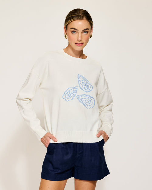 Oyster Motif Sweater
