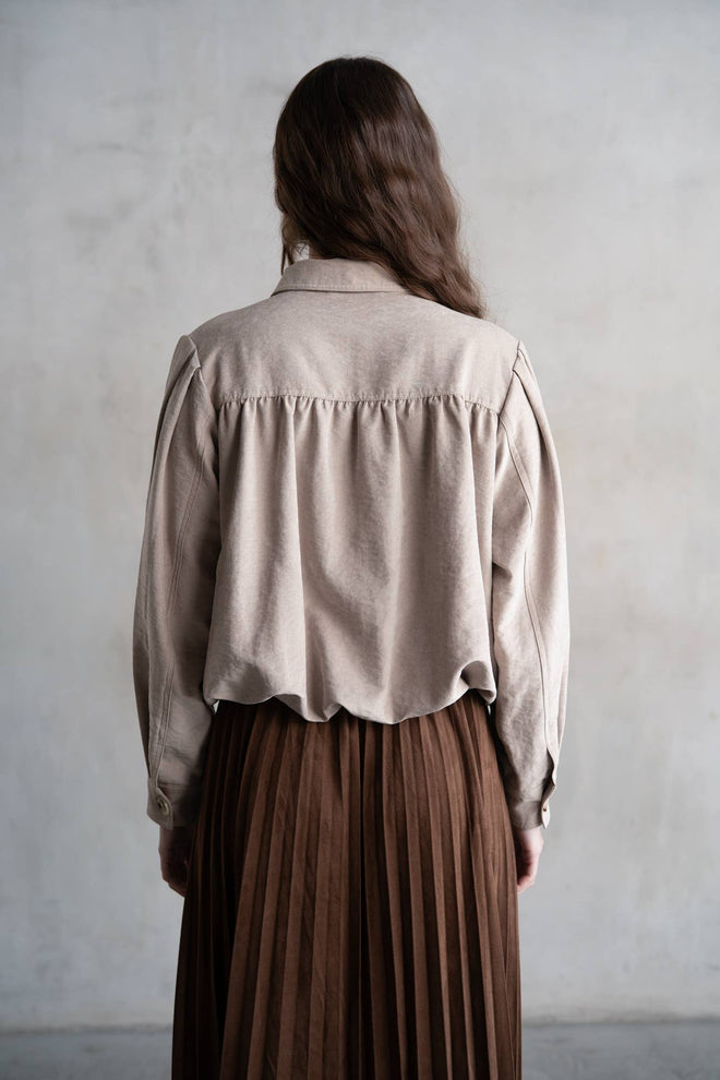Bubble Pleated Shirt