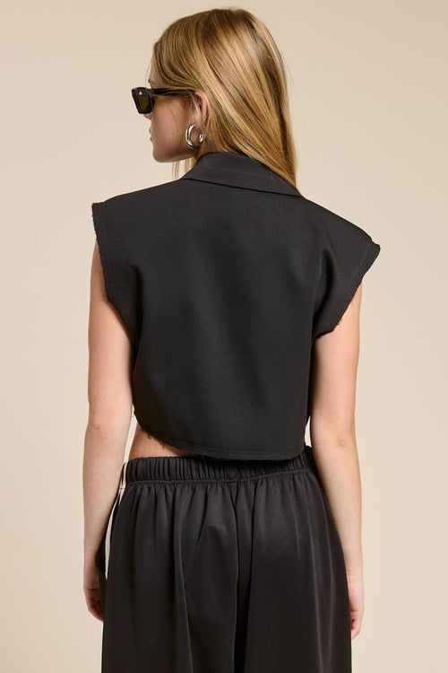 Cropped Waistcoat Vest