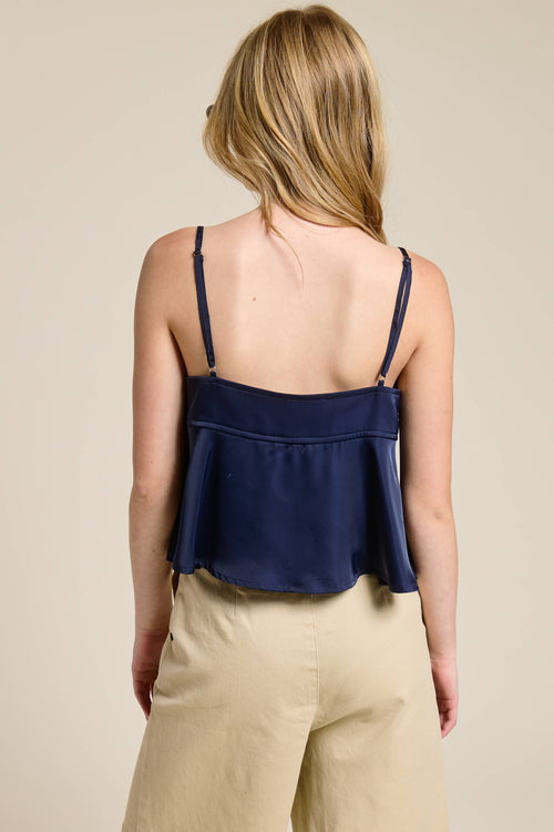 Silky Ruffle Camisole