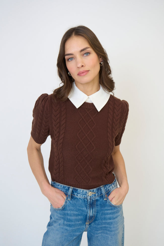 Astrid Puff Sleeve Polo