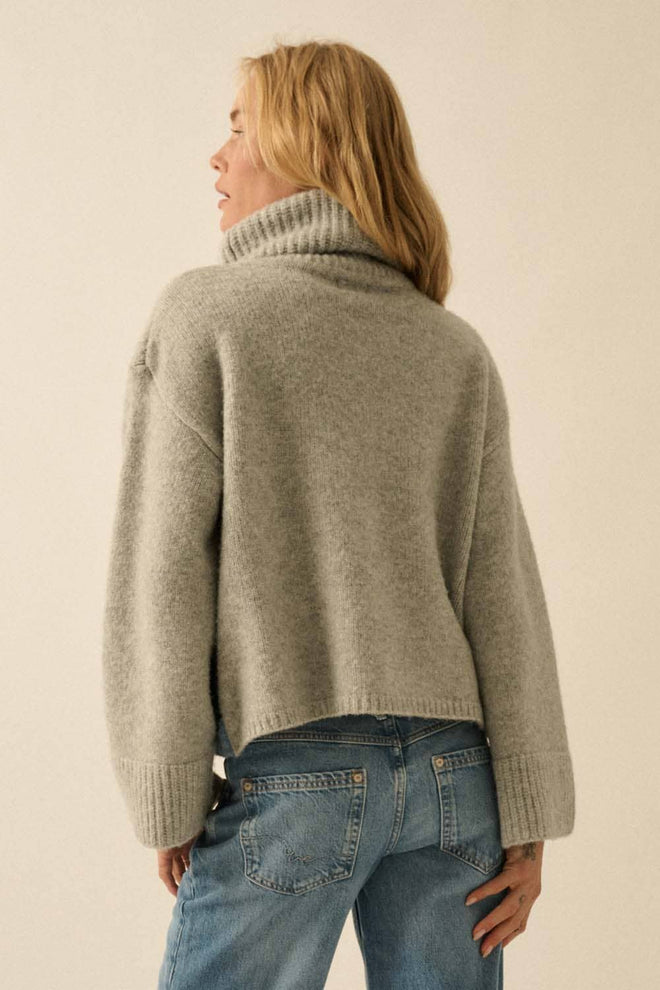 Mountains Knit Turtleneck Sweater