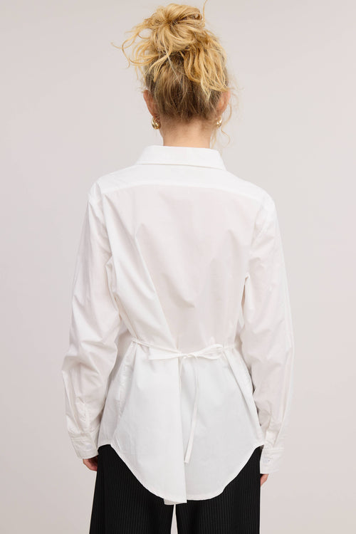 Fitted Blouse with Tie