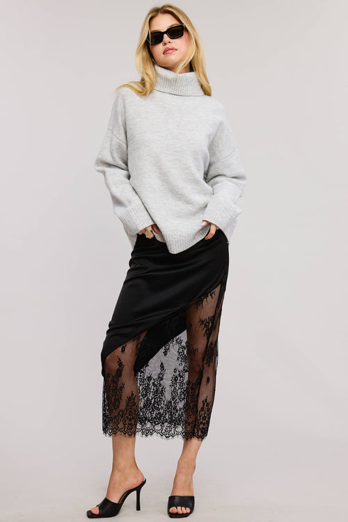 Asymmetrical Lace Skirt