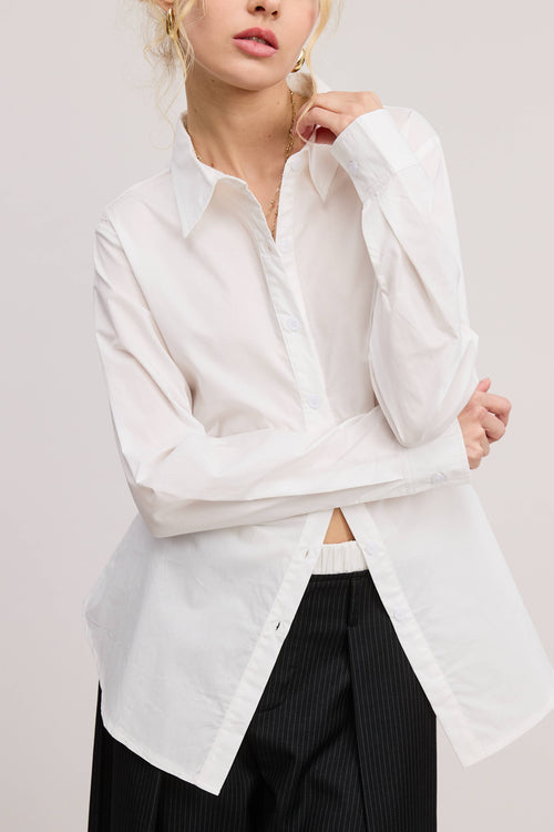 Fitted Blouse with Tie