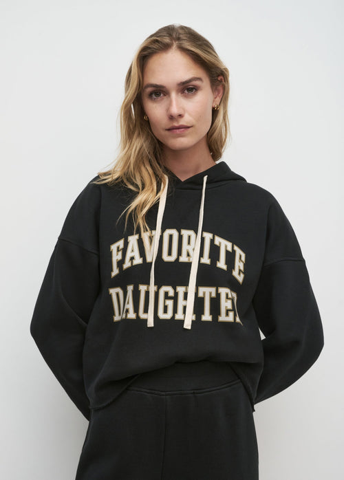 Cropped Collegiate Hoodie