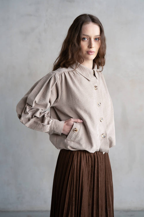 Bubble Pleated Shirt
