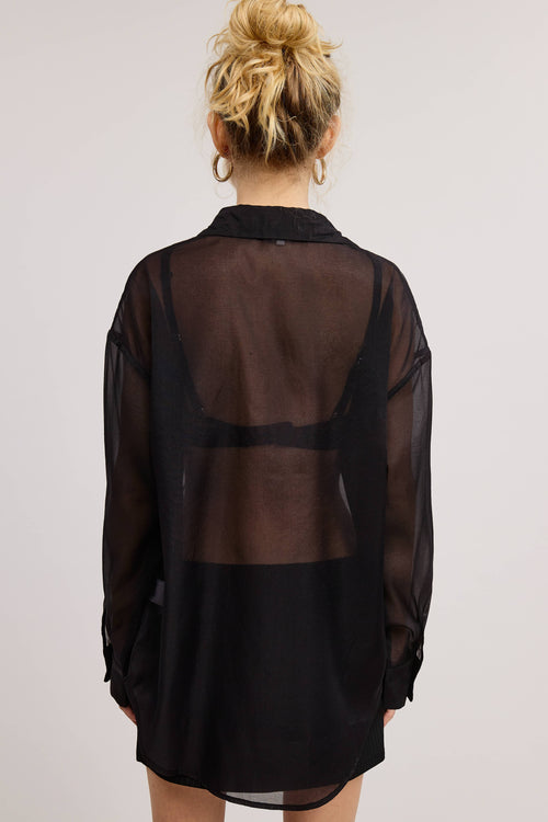 Oversized Sheer Blouse