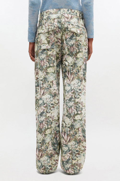 Printed Stretched Cotton Pants