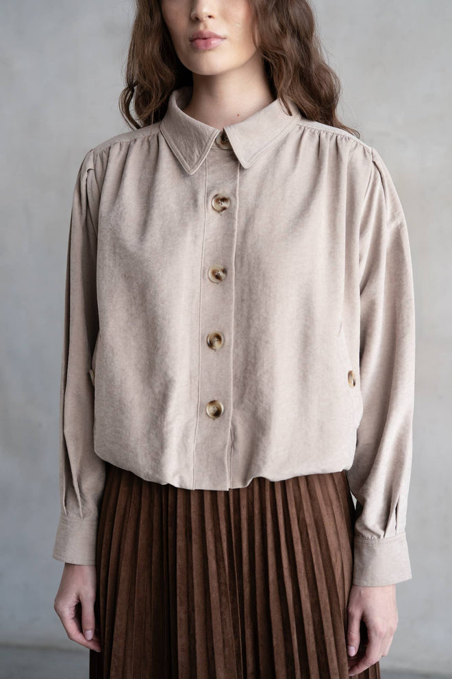 Bubble Pleated Shirt