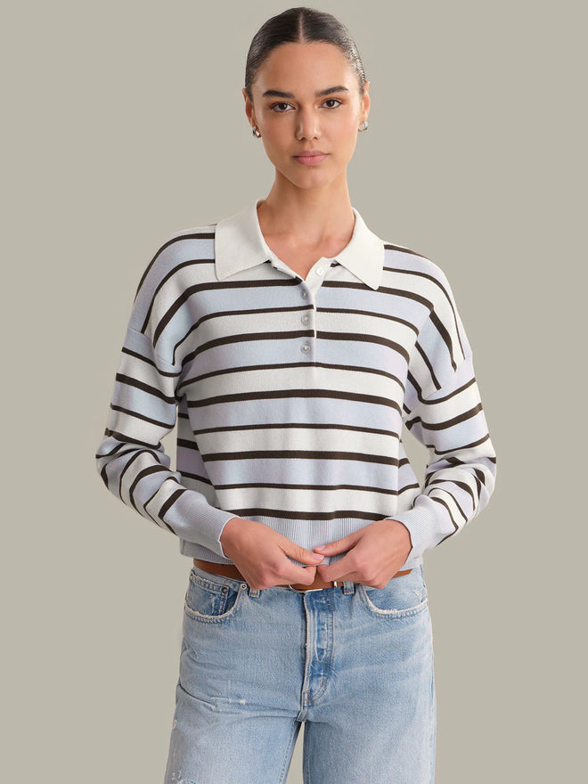 Tia Striped Polo
