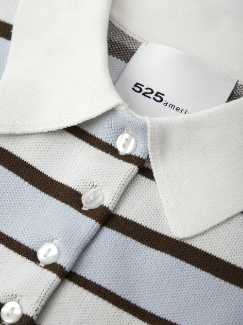 Tia Striped Polo