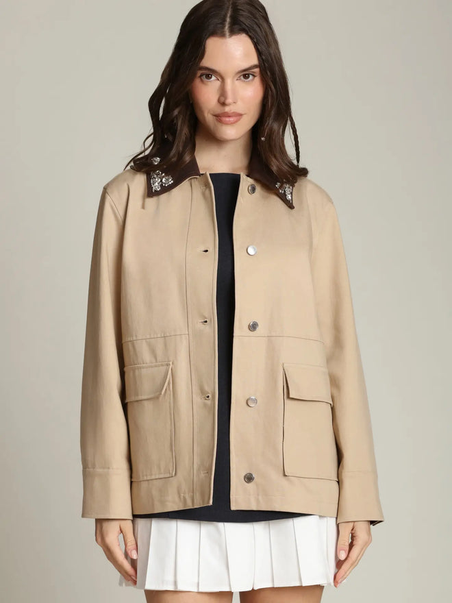 Embellished Barn Jacket