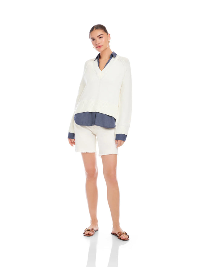 Carrie Mixed Media Sweater