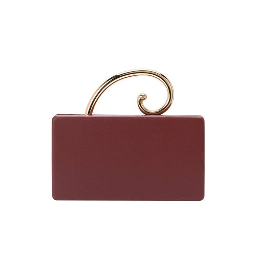 Raya Burgundy Vegan Leather Bag