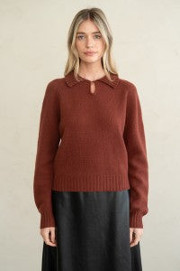 Wide Collar Sweater