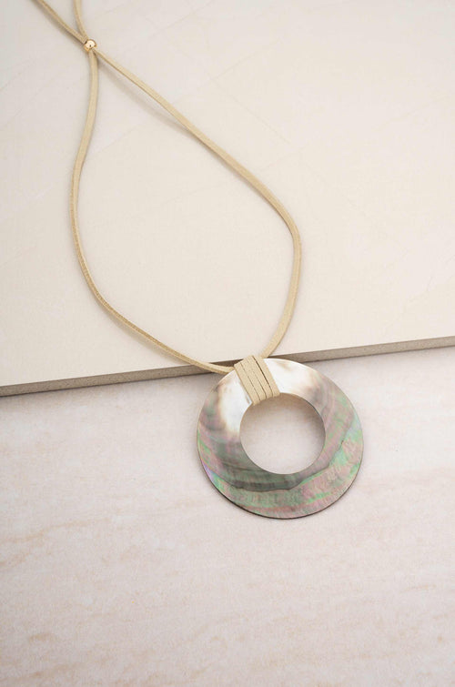 Iridescent Shell Necklace