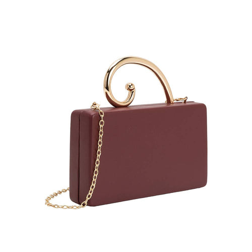 Raya Burgundy Vegan Leather Bag