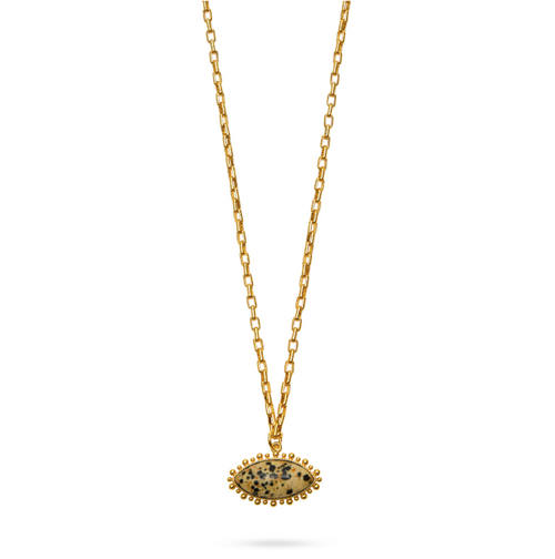 Dalmatian Eye Pendant Necklace