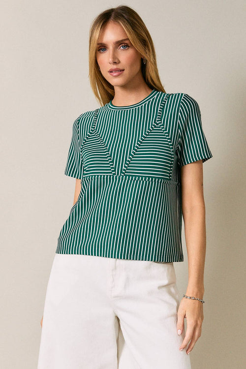 BIKINI STRIPE T-SHIRT