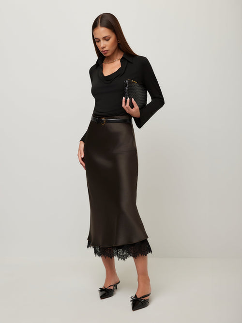 Mia Lace Trim Skirt
