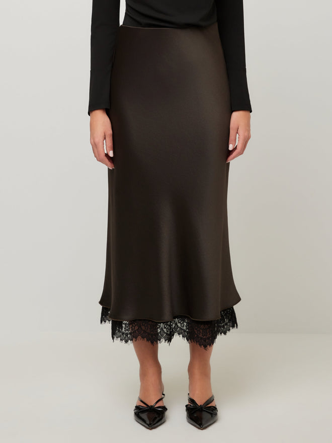 Mia Lace Trim Skirt