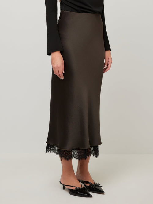 Mia Lace Trim Skirt