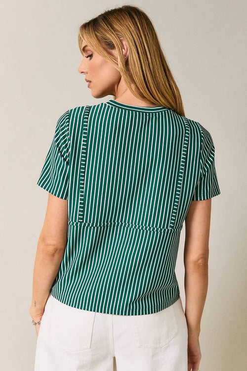 BIKINI STRIPE T-SHIRT