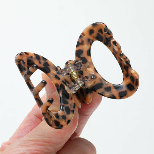 Wild Leopard Mini Claw Clips