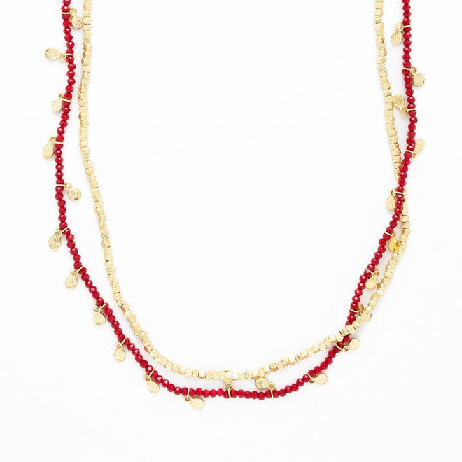 Milly Necklace-Red