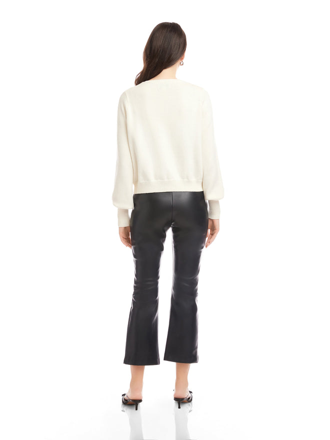 Dena Ribbon Tie Sweater