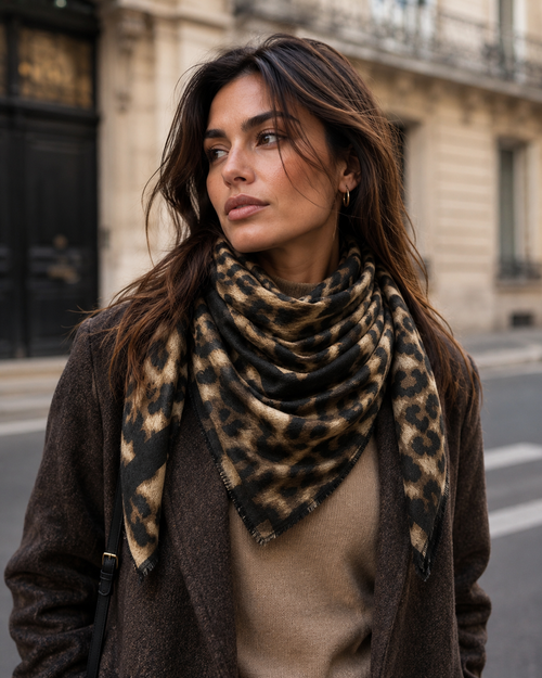 Leopard Print Scarf