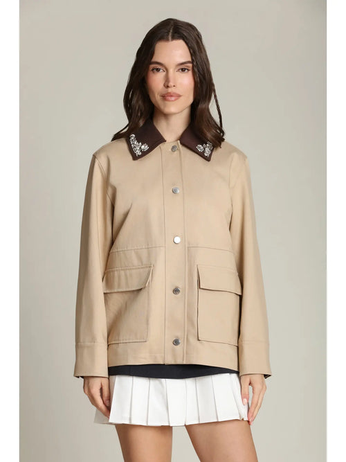 Embellished Barn Jacket