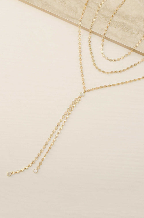 Royal Layered Lariat Necklace