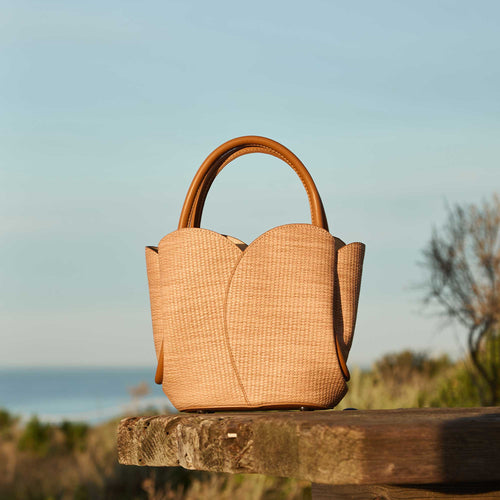 Tulip Raffia Bag