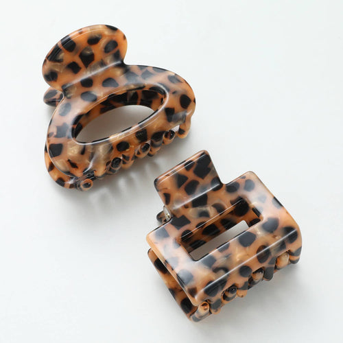 Wild Leopard Mini Claw Clips