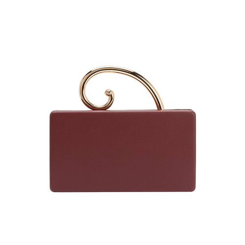 Raya Burgundy Vegan Leather Bag