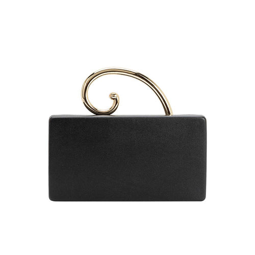Raya Black Vegan Leather Bag