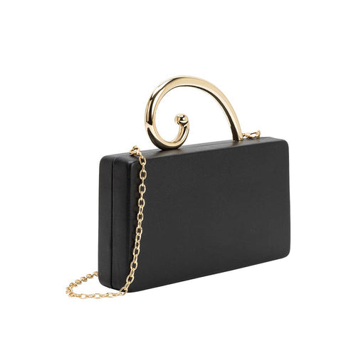 Raya Black Vegan Leather Bag