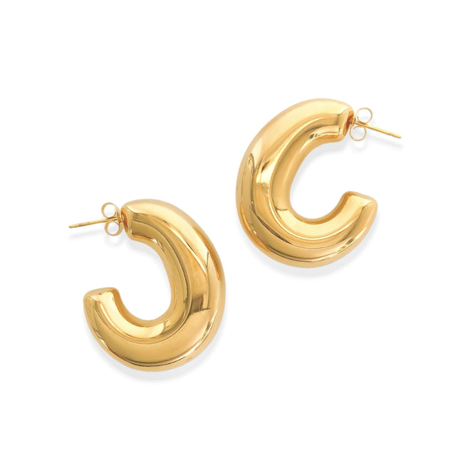 Thick Hoop Earrings