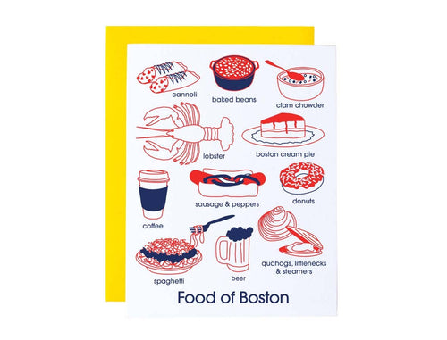Boston Foodie Greeting Card