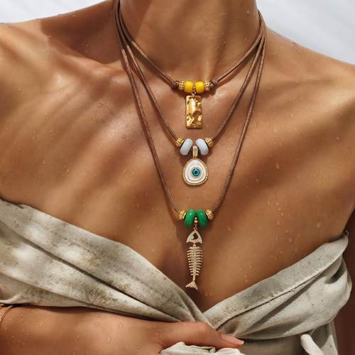 Mediterranean Cord glass beads