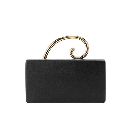 Raya Black Vegan Leather Bag