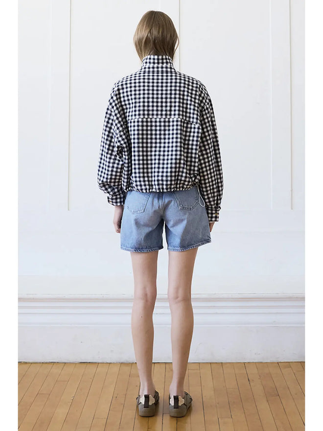 Gingham Zip Jacket