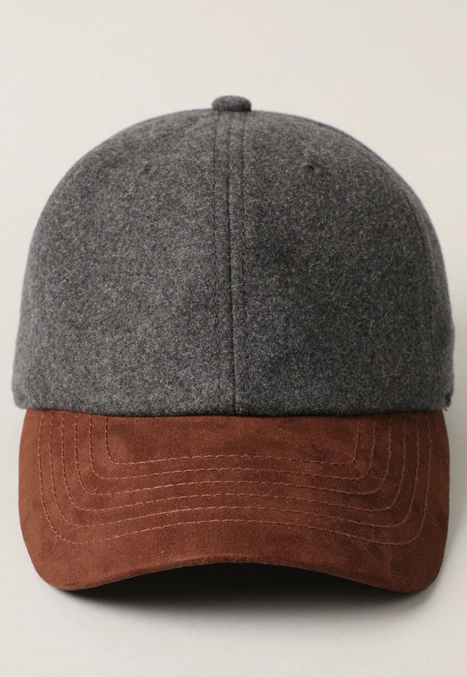 Wool Blend Baseball Cap