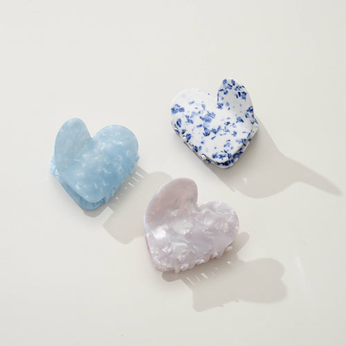 Coastal Heart Claw Clip - Large