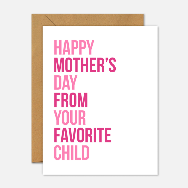 Favorite Child Card